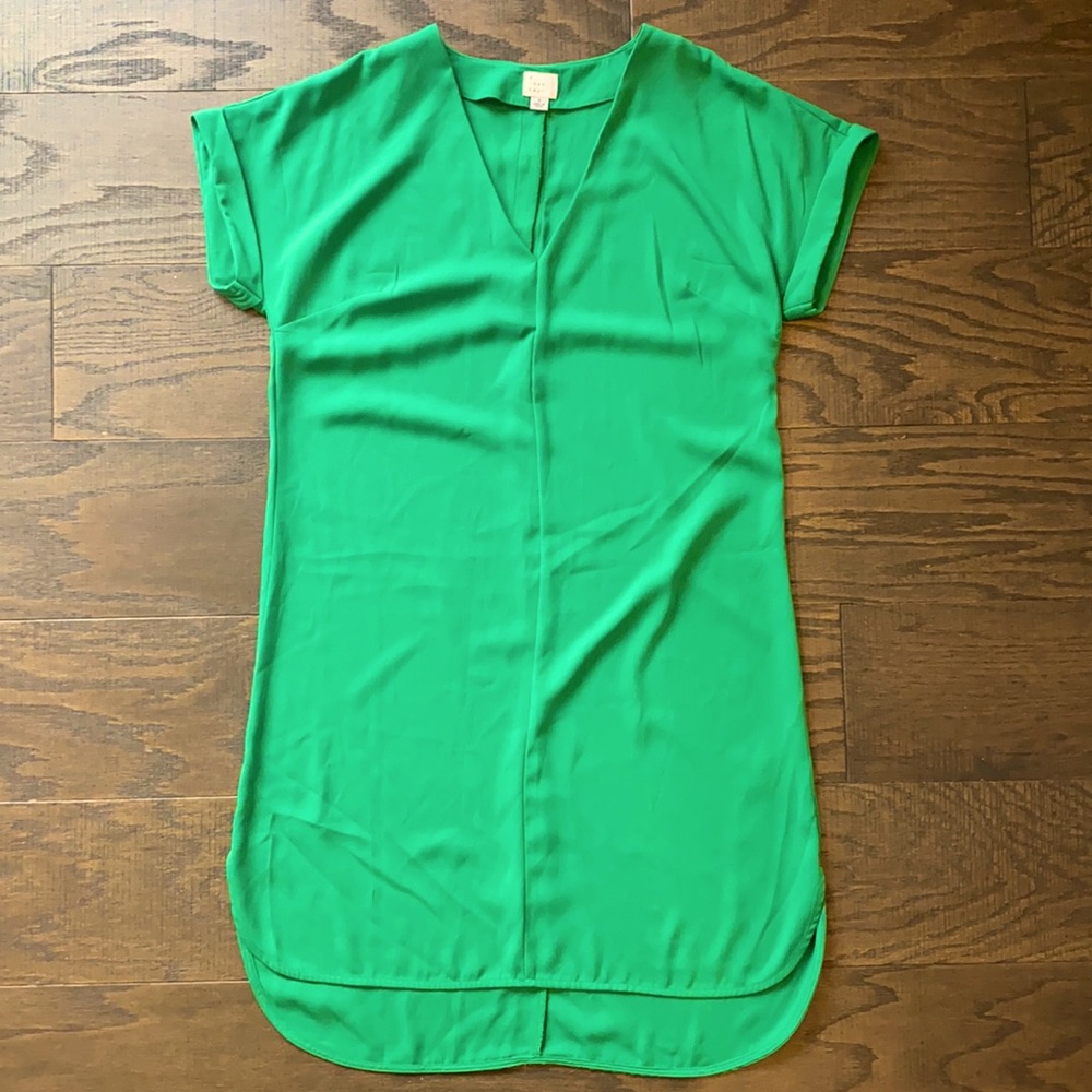 A new day green silk dress